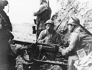 Douaumont: French machine gun WWI