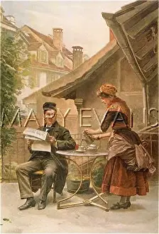 Coffe: FRENCH MAID SERVES COFFE