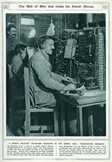 Telephoning: French military transmitting messages