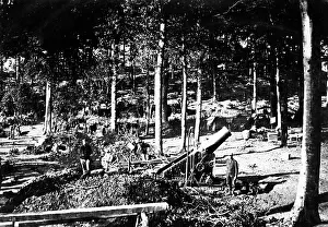 Armand: French mortar position in the Vosges mountains, 1916