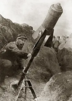 Mortars: French mortars on the Western Front, 1915