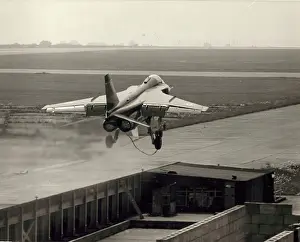 Catapult: French Navy Jaguar prototype M-05 during catapult trials