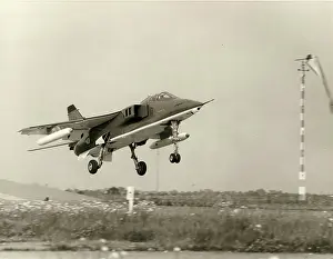 Catapult: French Navy Jaguar prototype M-05 during catapult trials