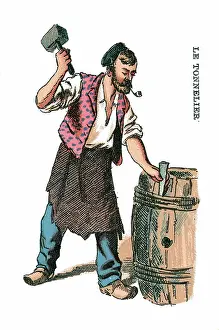 Professions: French Occupations card series game 1890s