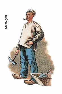 Labourer: French Occupations card series game 1890s