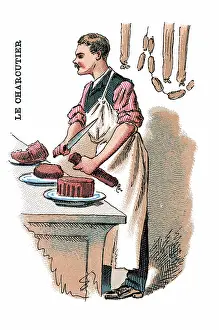 Delicatessen: French Occupations card series game 1890s