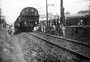 Bochum: French occupy the Ruhr area: passenger train