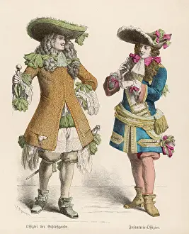 1690: French Officers circa 1690