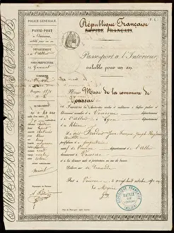 Modification: French Passport 1871