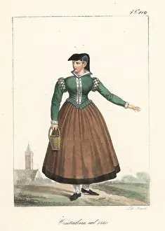 Lorenzo Bianchi: French peasant woman in 1560