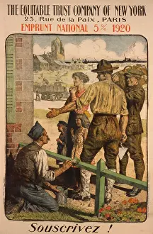 Urging: French Post-WW1 era poster urging subscription