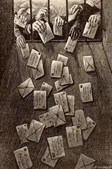Postage: French postal service. Catching the last post