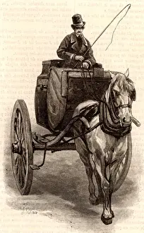 Jeunesse: French postal service. A Tilbury, a light 2-wheeled