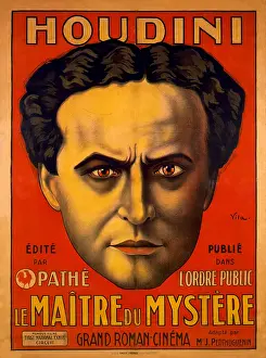 Serials: French poster advertising Harry Houdini's ?