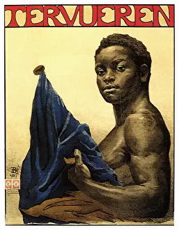 Lifestylifestyles: French Poster of Athlete holding flag