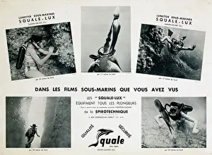 Canister: French poster, underwater diving equipment