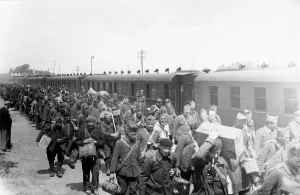 Repatriated: French prisoners of war, 1940