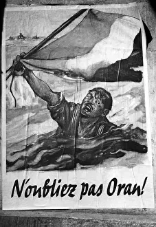 Catapult: French propaganda poster against the sinking of the French