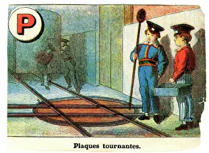 Plaques: French Railway Alphabet - P