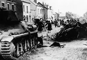 Downed: French refugees in Avesnes, 1940