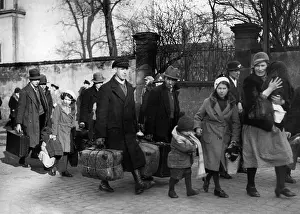 Lorraine: French refugees in Forbach, 1935