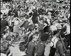 Tricolore: French Resistance Fighters Walking Through