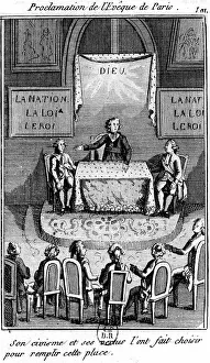 Gobel: French Revolution of 1789. Proclamation