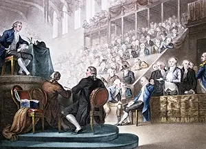 1792: French Revolution. Louis XVI at the Bar of the