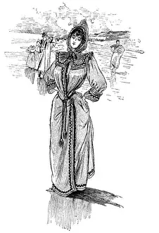 Bathrobe: French rubber bathrobe