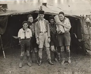 Jamboree: French scouts at camp, Algiers