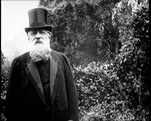 Rodin: French Sculptor August Rodin Standing In Front