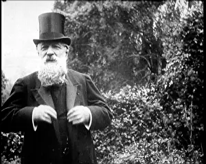 Rodin: French Sculptor August Rodin Standing In Front
