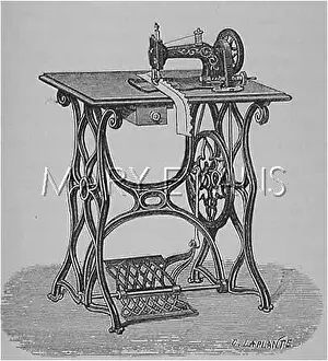 Treadle: FRENCH SEWING MACHINE
