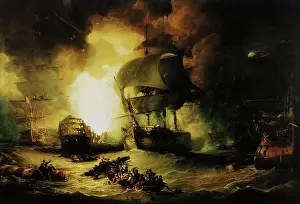 The French Ship L'Orient Blowing Up