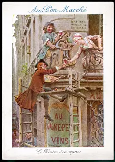 C18th: French Signwriter - 18th century