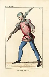 Crusading: French soldier in the infantry of a crusading