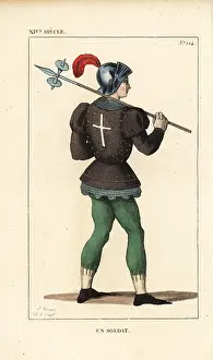 Crusading: French soldier in the infantry of a crusading