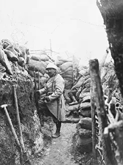 Periscope: French soldier in a trench 1915