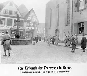 Interrupted: French soldiers in Baden, around the 1920s
