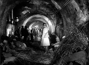 Static: French soldiers in a bunker during the First World War