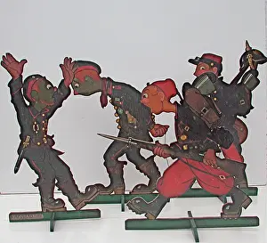 Fretwork: Two French soldiers and two German prisoners