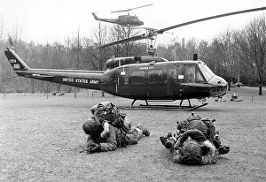 Chopper: French soldiers at maneuver in Berlin