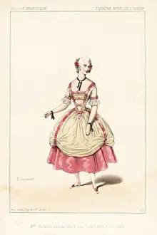 Dollet: French soubrette Mlle. Bonval as Celie in