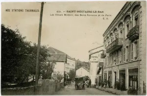 Bouton: French Spa Town - Saint-Nectaire-le-Bas