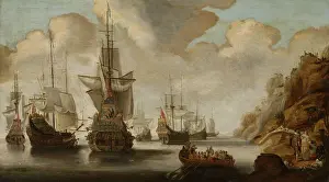 Adriaensz: French Squadron near a Rocky Coast