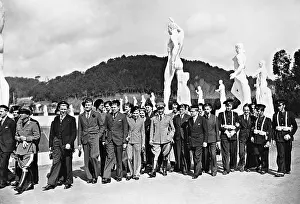 Stadio: French students in the Forum Mussolini in Rome, 1935