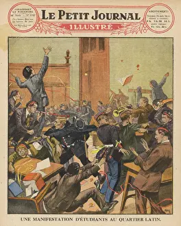 Rive: FRENCH STUDENTS PROTEST