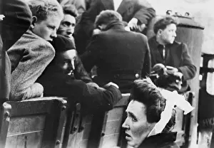 Desperate: French suspects are led away, 1944