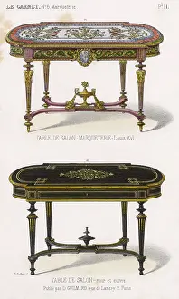Marquetterie: FRENCH TABLES DE SALON