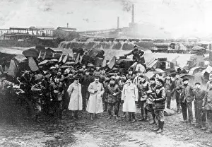 Ruhr: French tank drivers in Dortmund, 1923